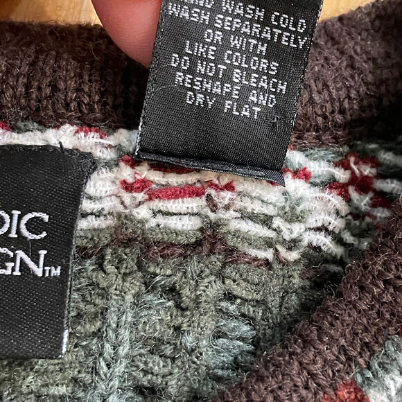 Nordic‎ Design Sweater Cardigan Wool Blend Womens Sz Small EUC - Picture 11 of 14